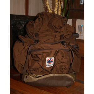 LAFUMA Hiking Backpack Made In France Brown Size H23” W17” Interior Brace
